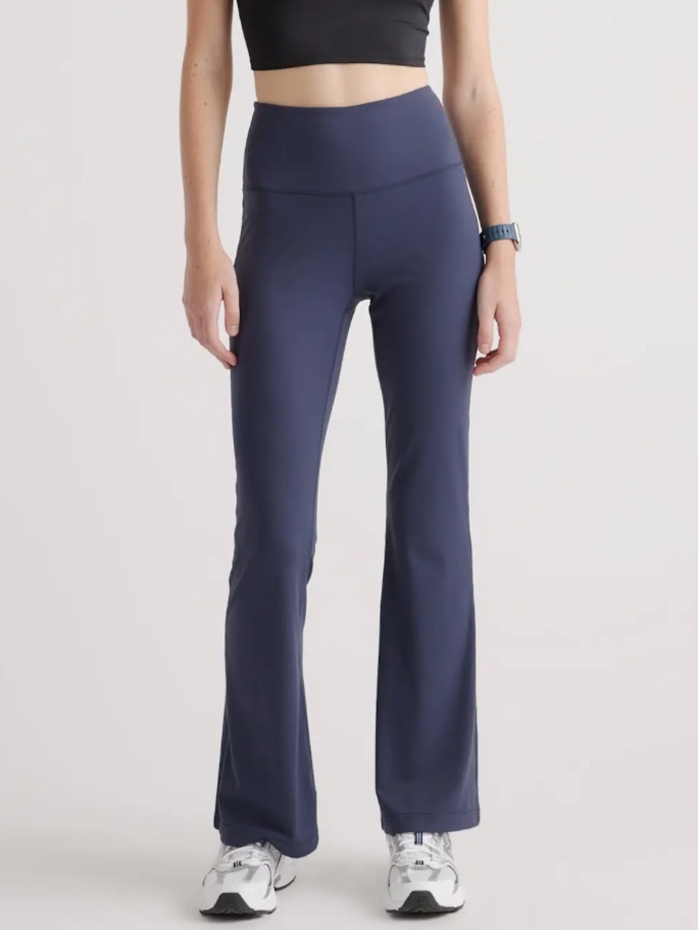 Quince Navy Ultra-Form High-Rise Flared Pant - Size Large